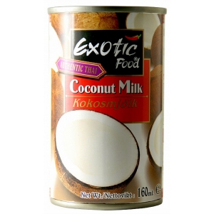 Kokosové mléko Exotic Food  12 x 160 ml