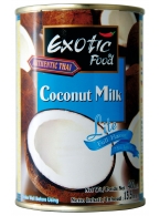 Kokosové mléko LITE Exotic Food  12 x 400 ml
