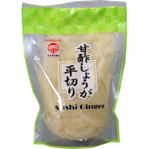 Krájený bílý zázvor na sushi Daruma 200g Krájený bílý zázvor na sushi Daruma 200g