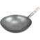 Pánev WOK 30cm s dřevěnou rukojetí - ploché dno